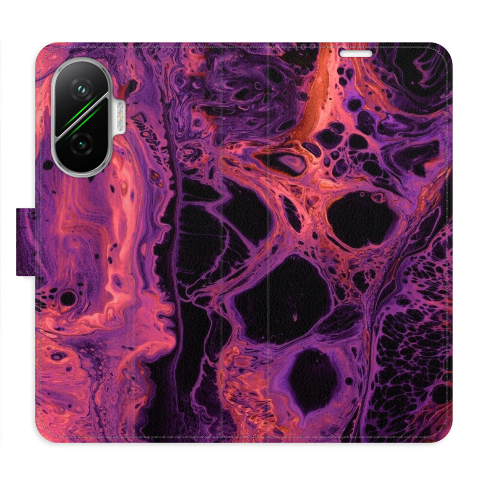 Flipové puzdro iSaprio - Abstract Dark 02 - Poco F7