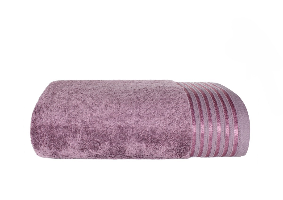 Bavlněný froté ručník s modalem Vela 70x140 cm fialový