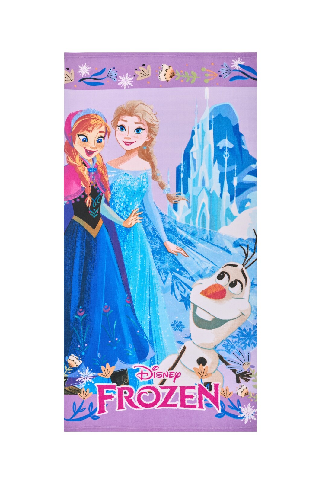 Dětská rychleschnoucí osuška Bord Frozen 70x140 cm fialovo-modrá