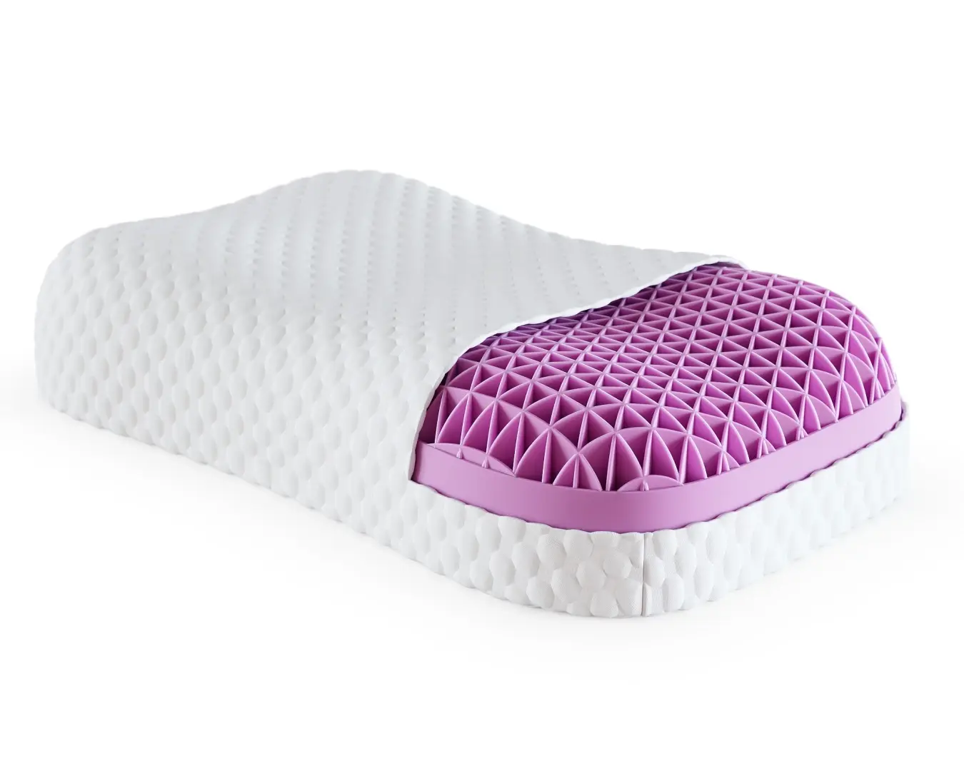 Ergonomický polštář Aura Plus 58x33 cm bílý