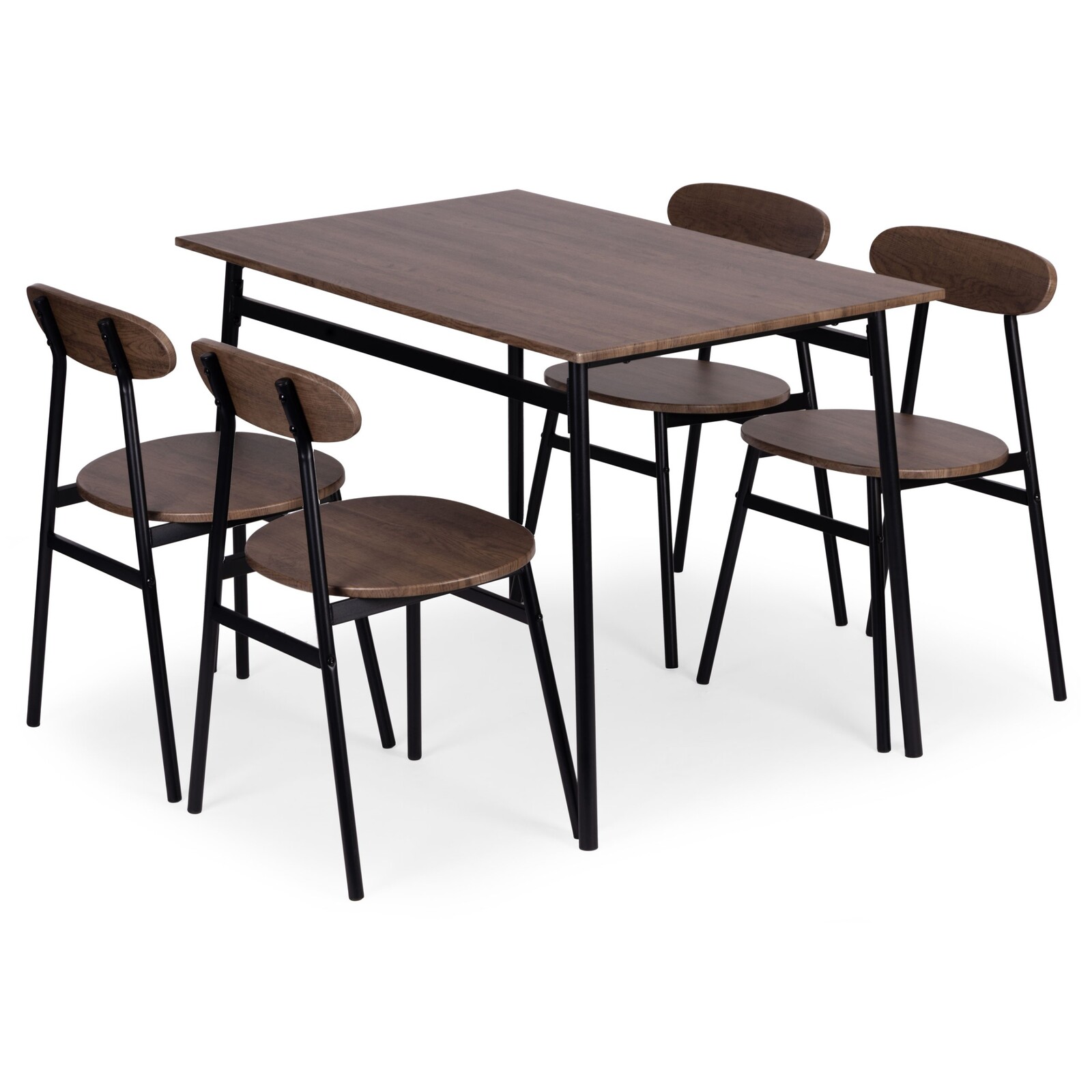 Jídelní set Oslo pro 4 osoby ořech tmavý