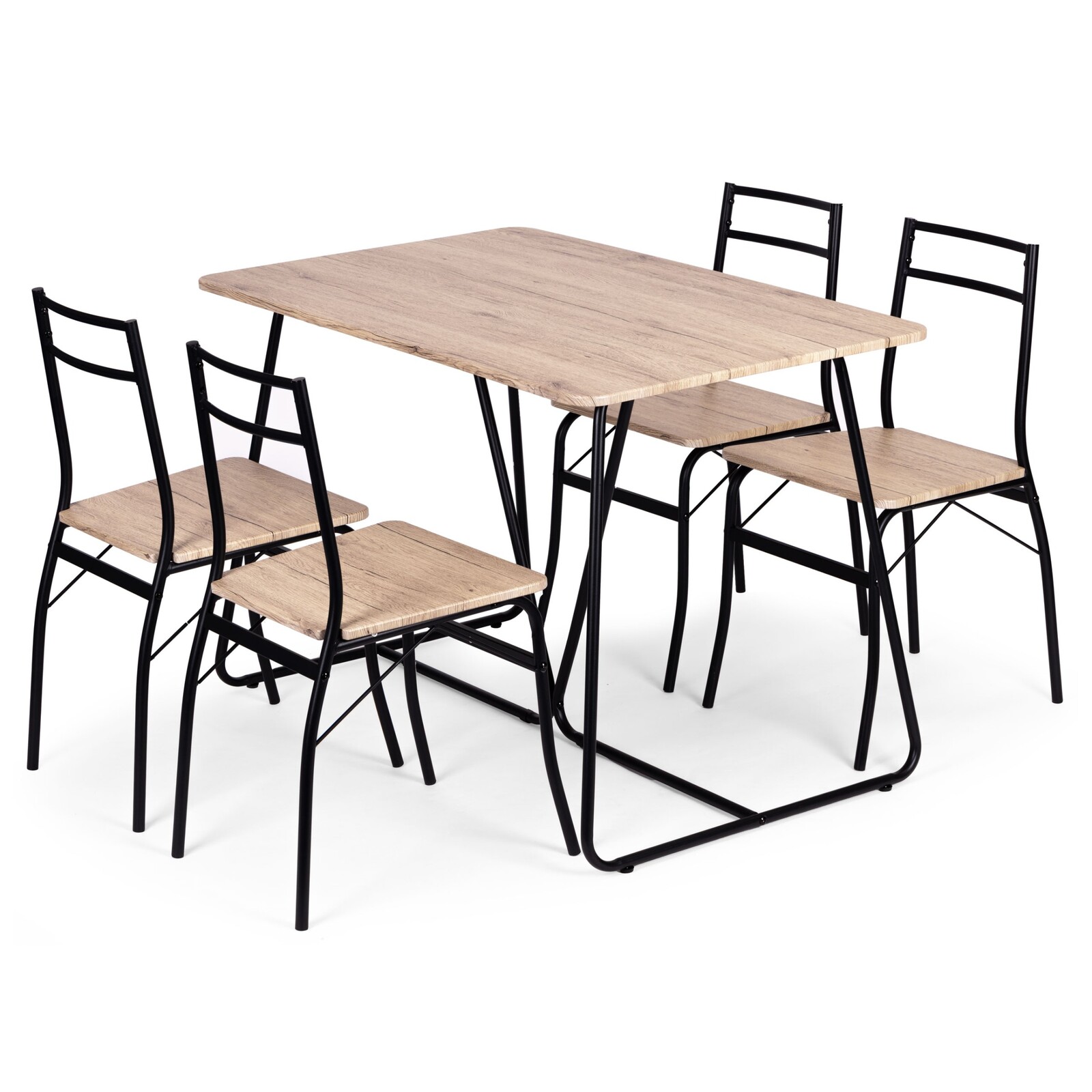 Jídelní set Paris pro 4 osoby dub přírodní