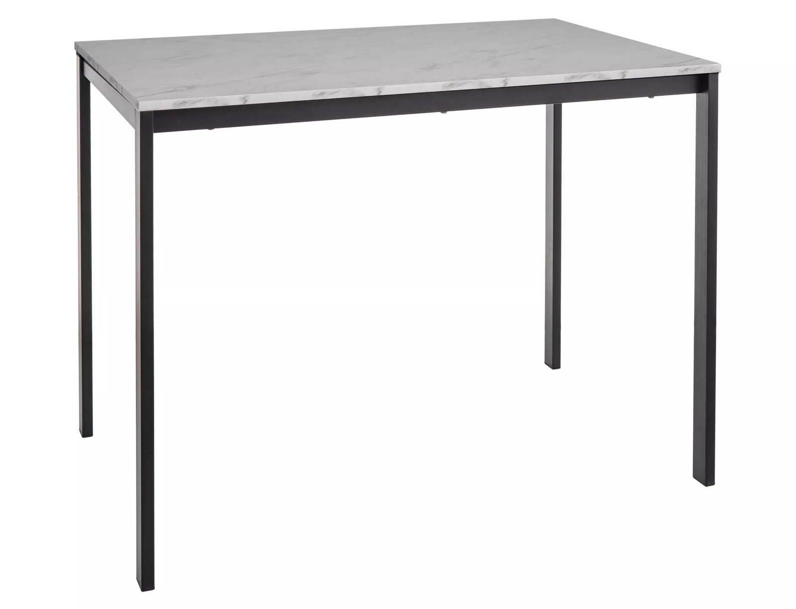 Jídelní stůl Mario 100 cm mramor/černý