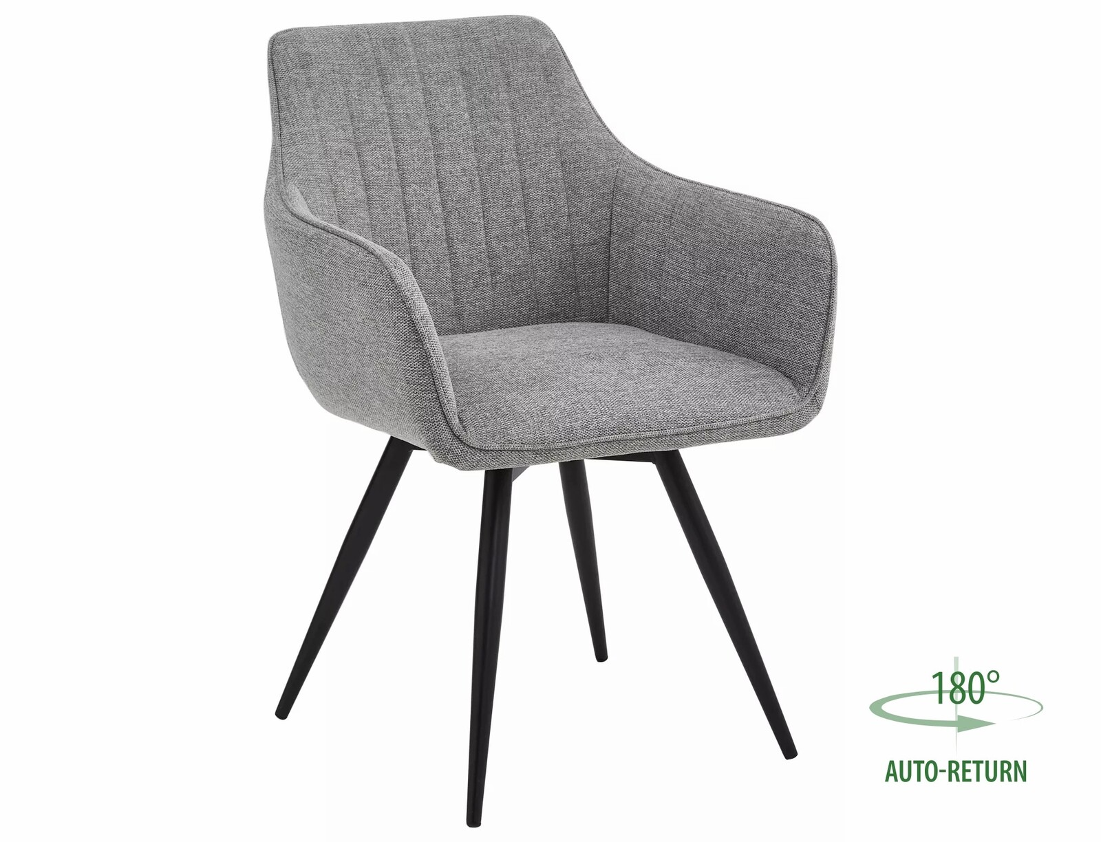 Otočné jídelní křeslo Ballo Brego šedá