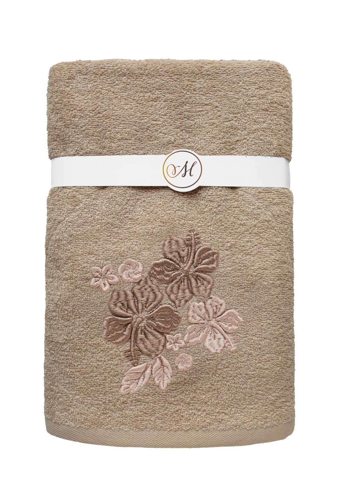 Sada 3 ks bavlněných ručníků Maribella 004 béžová/ibišek