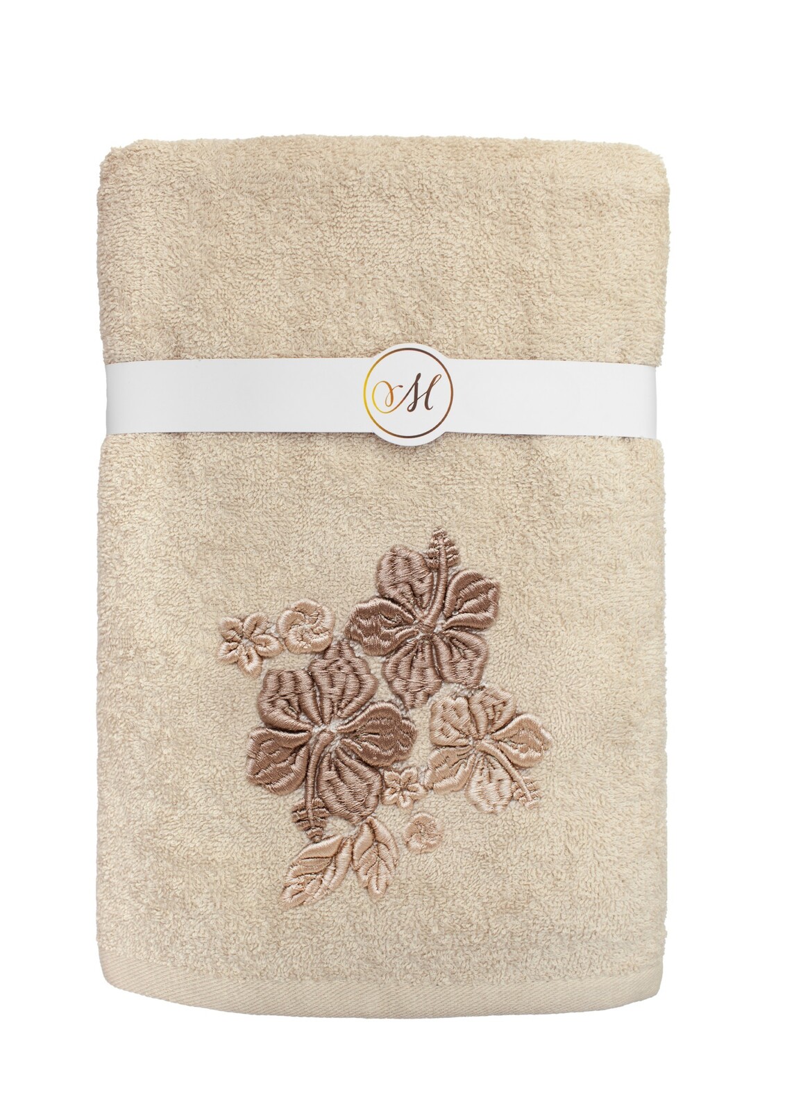 Sada 3 ks bavlněných ručníků Maribella 004 světle béžová/ibišek