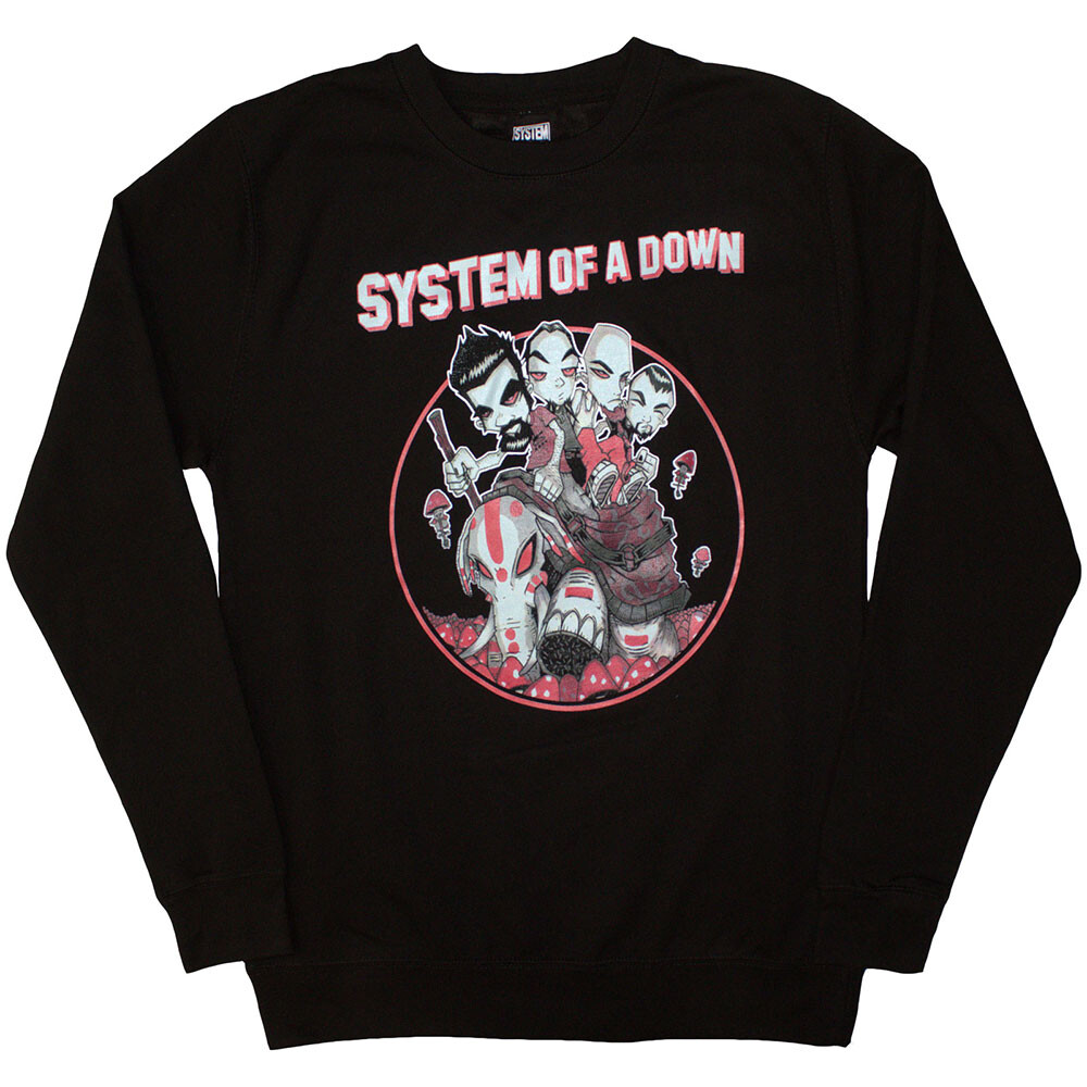 System of a Down mikina Mushroom People Čierna XL