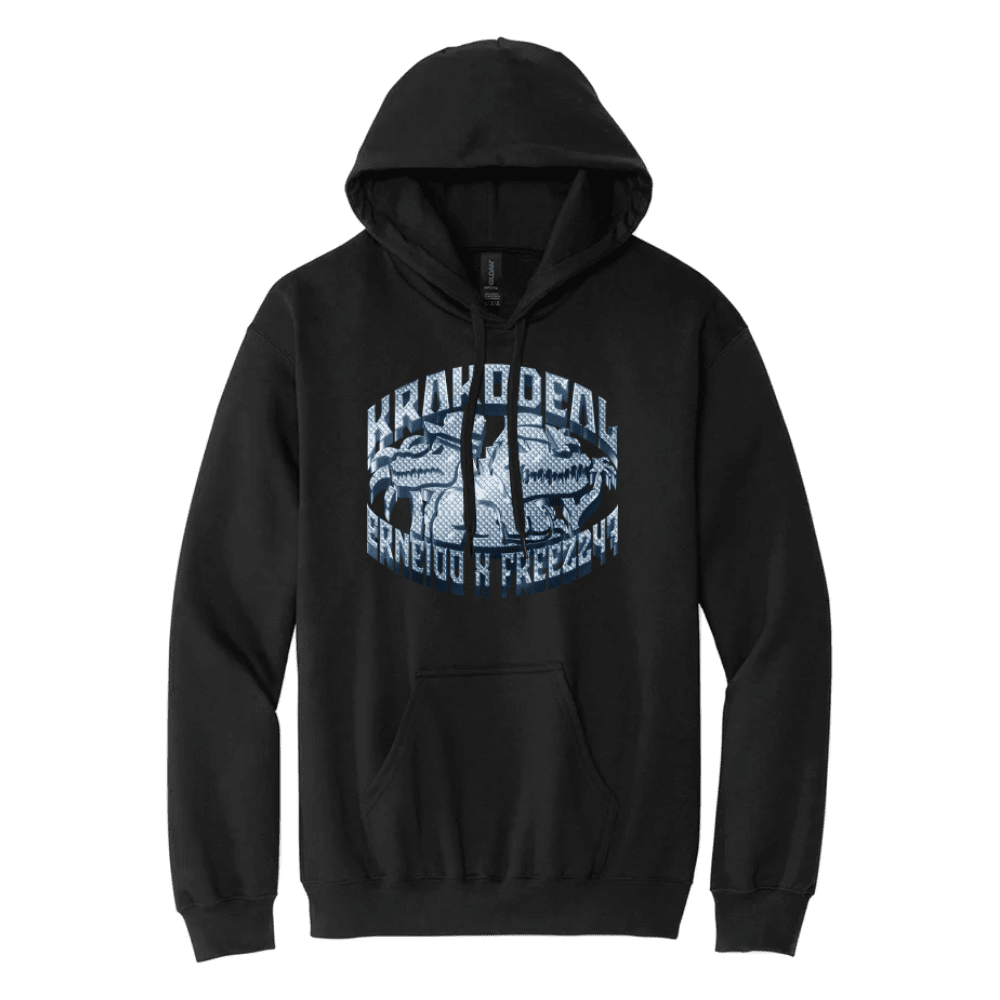 Erne100 x Freez247 mikina Krakodeal Čierna S