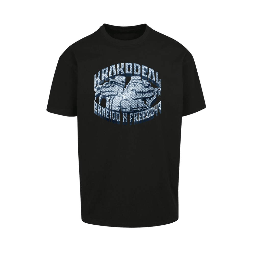 Erne100 x Freez247 tričko Krakodeal premium Čierna S
