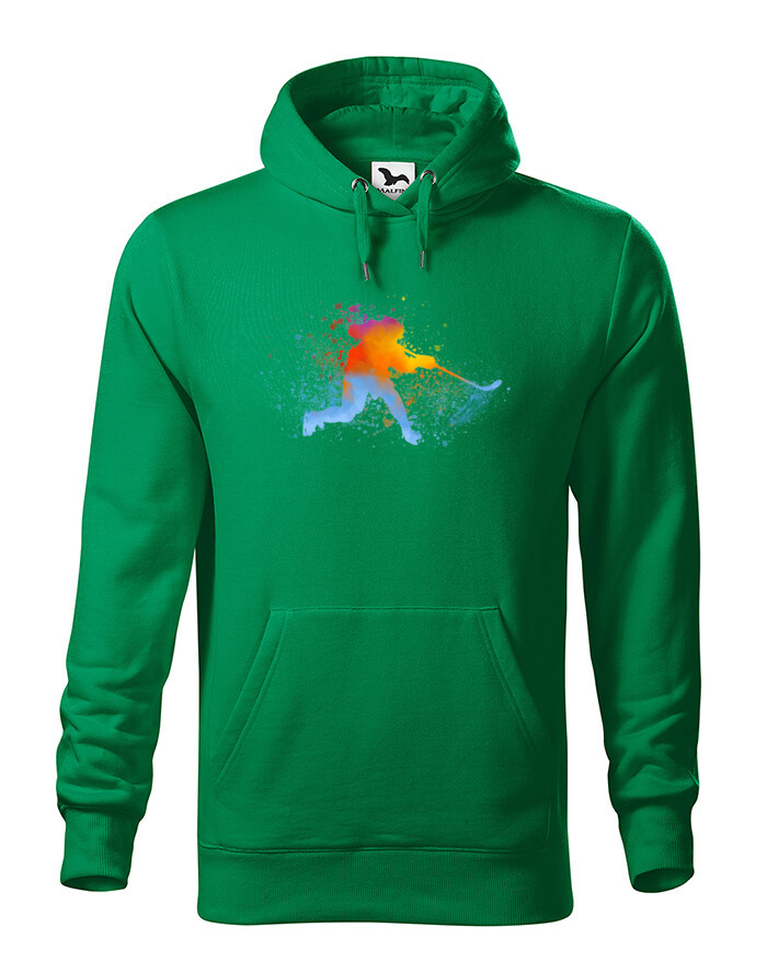 Pánská mikina pre hokejistov s potlačou hokejistu - darček pre milovníkov hokeja