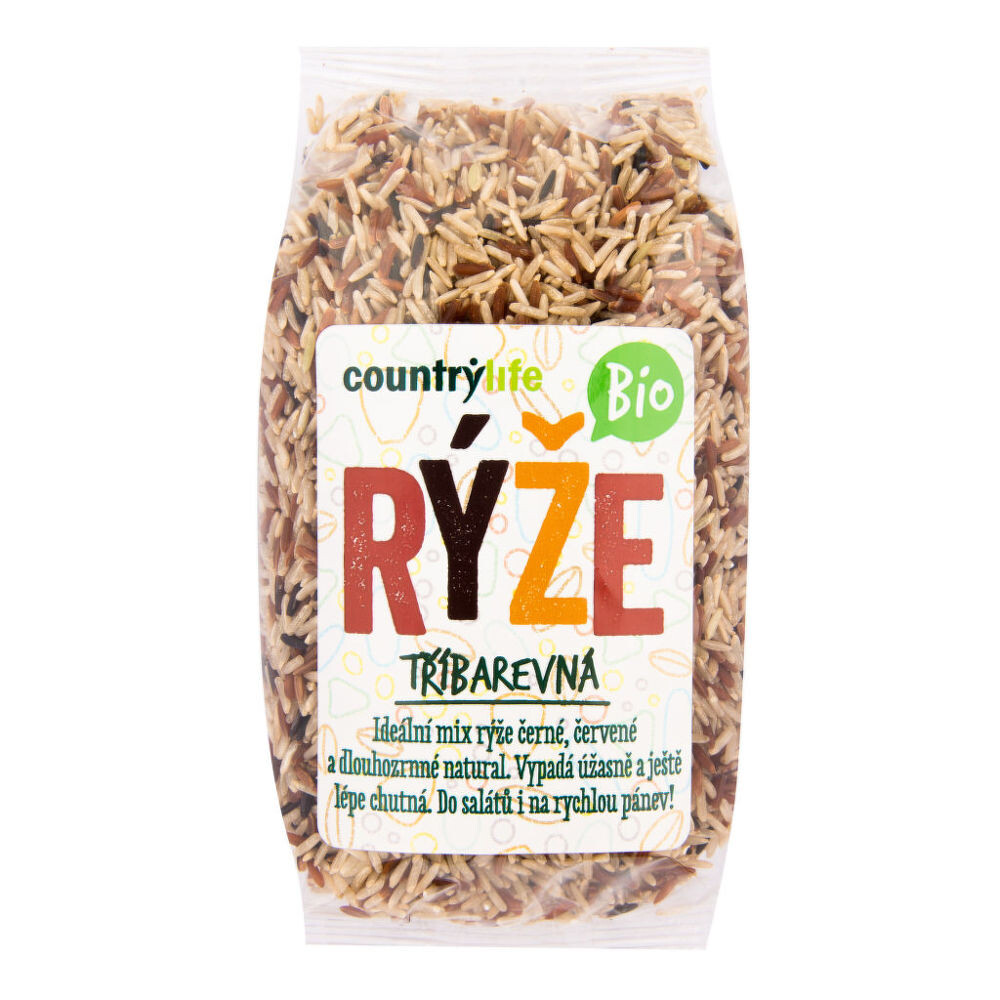 COUNTRY LIFE s.r.o. Akcia spotreba 12/2025 Ryža trojfarebná 500 g BIO COUNTRY LIFE-1 500 g