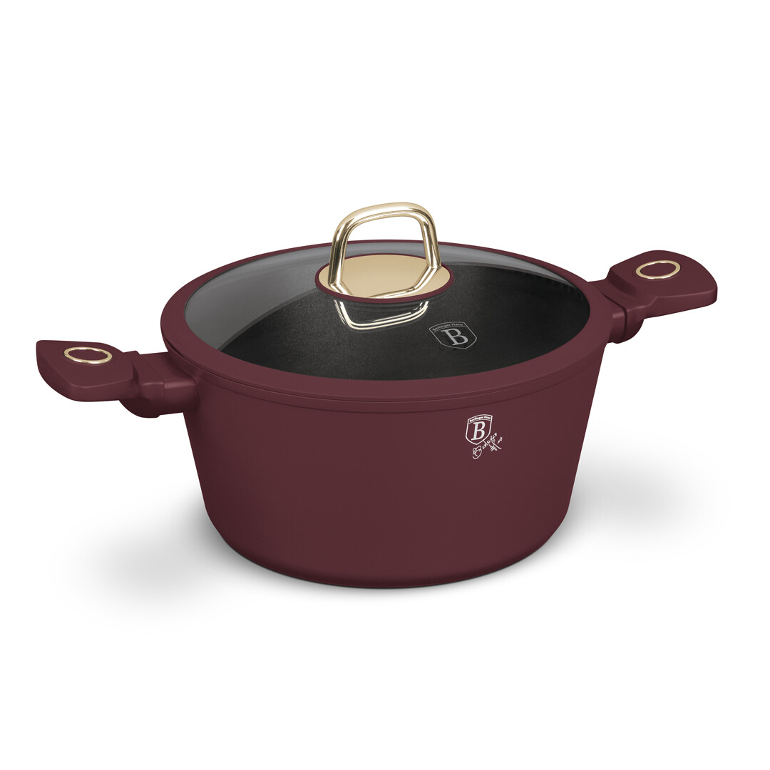 BERLINGER HAUS - Hrniec a sklenená pokrievka 24cm Leonardo