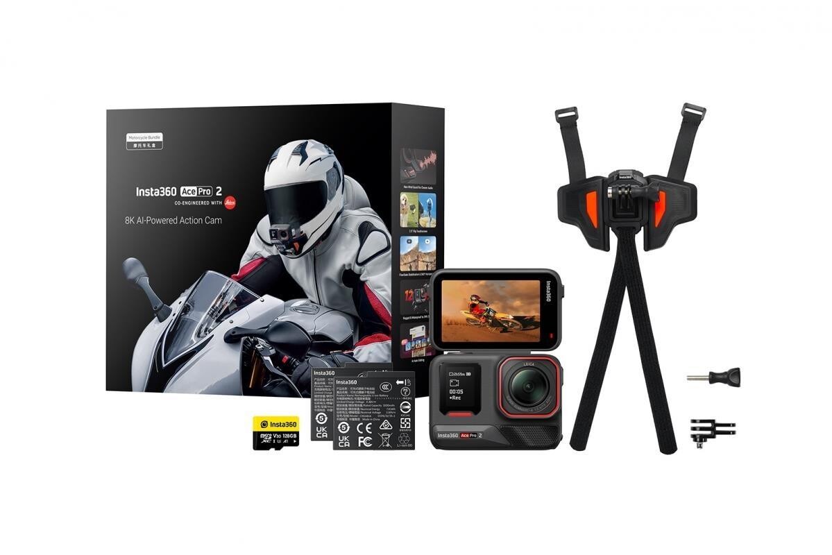 Insta360 Ace Pro 2 Motocyklový balíček akčná kamera