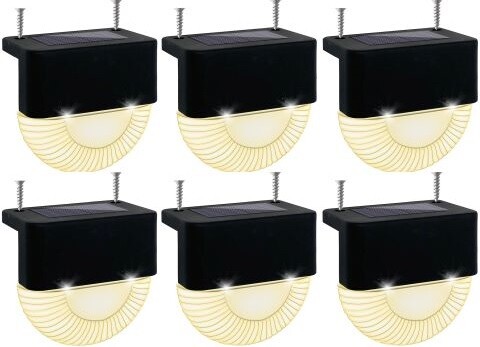Bezdoteku LED solarné svetlo na schody, múriky, zábradlie 6 ks, iPRO, 0,5 W, teplá farba