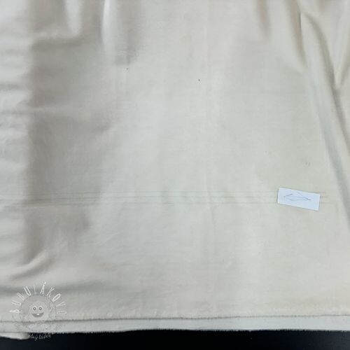 Zamat VELVET STRETCH ecru II.trieda
