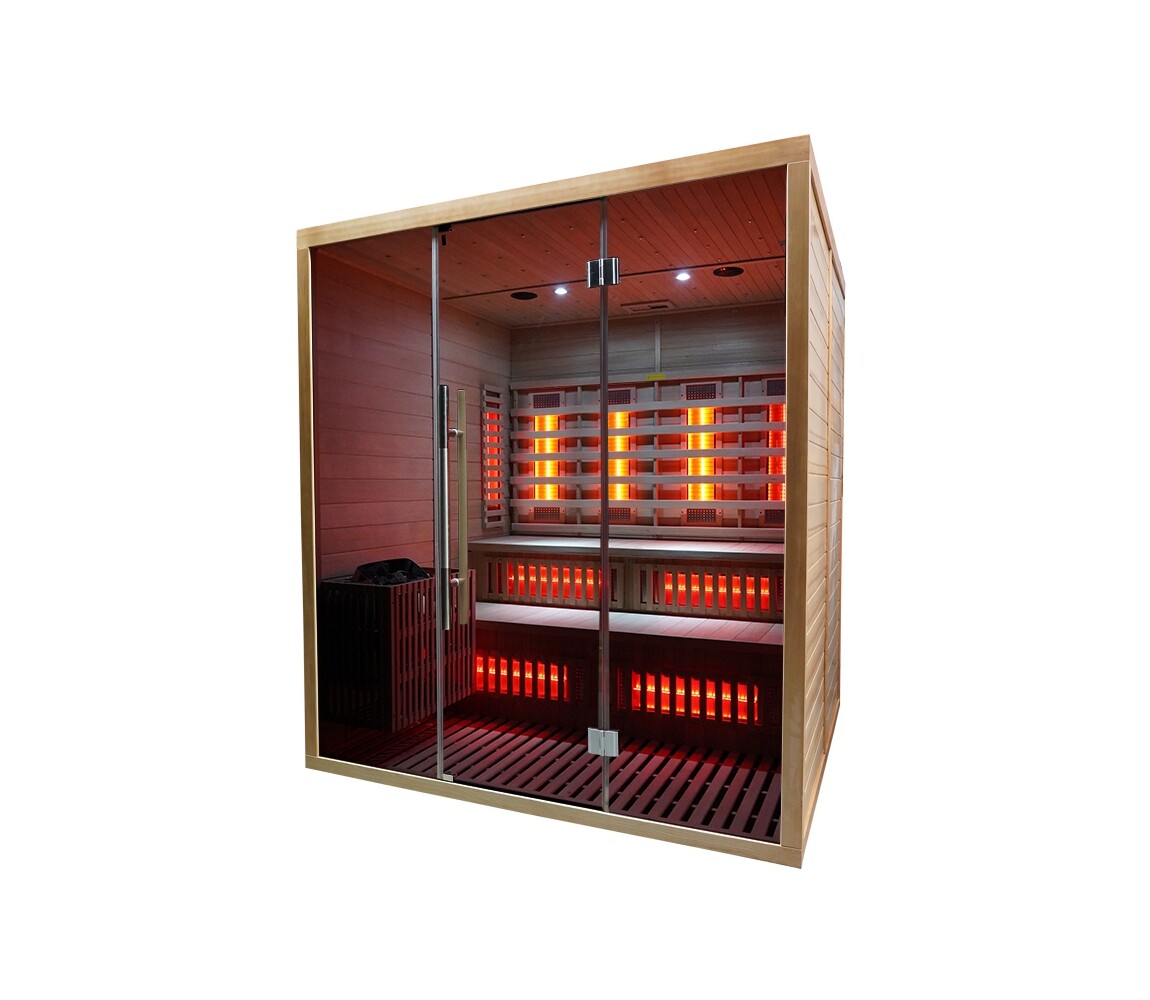 Marimex | Kombinovaná sauna Marimex UNITE XXL s Wi-Fi (FSC) + saunové kachle | 11100117