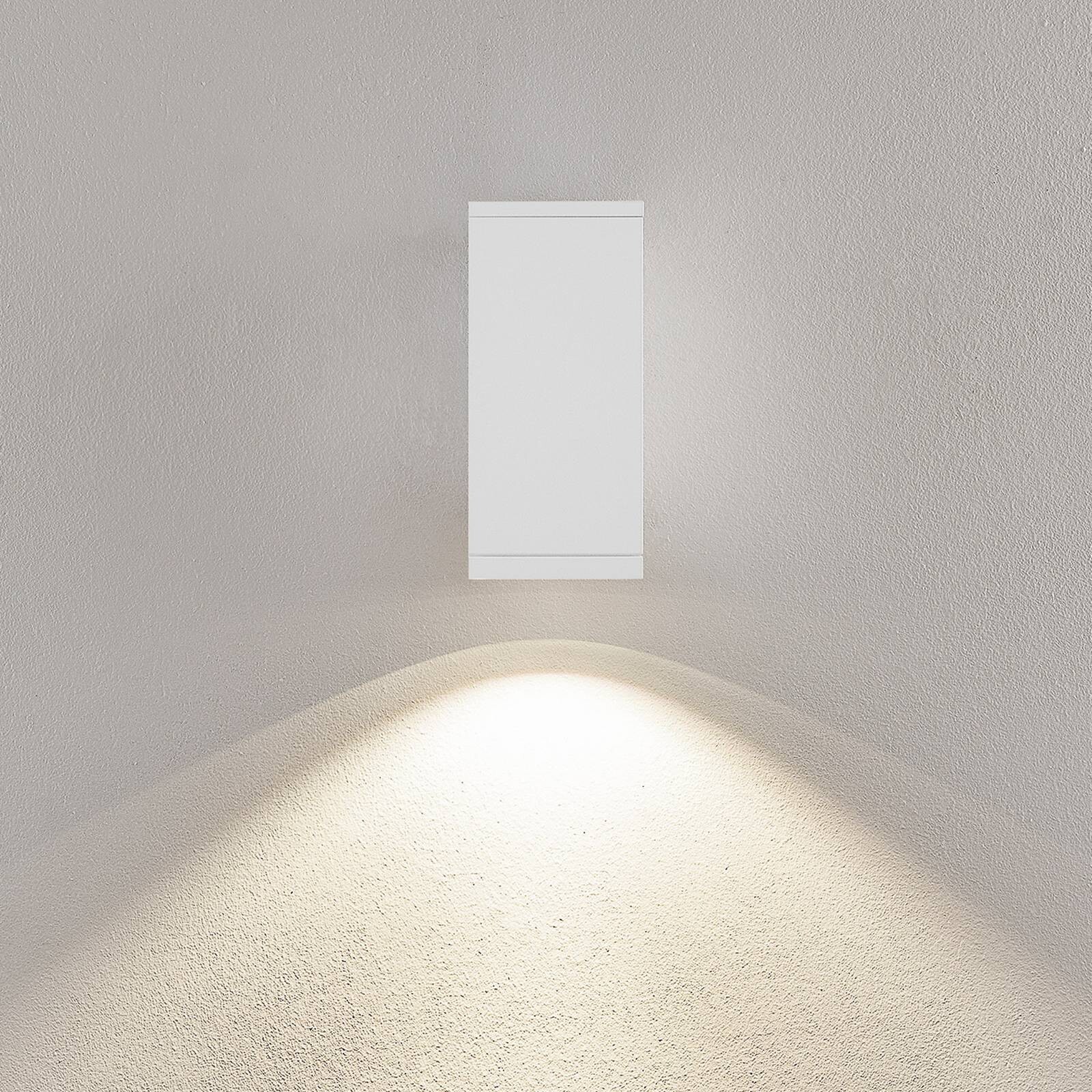 LED vonkajšie nástenné svietidlo ShoreLine Pro Square, biela, 830/840