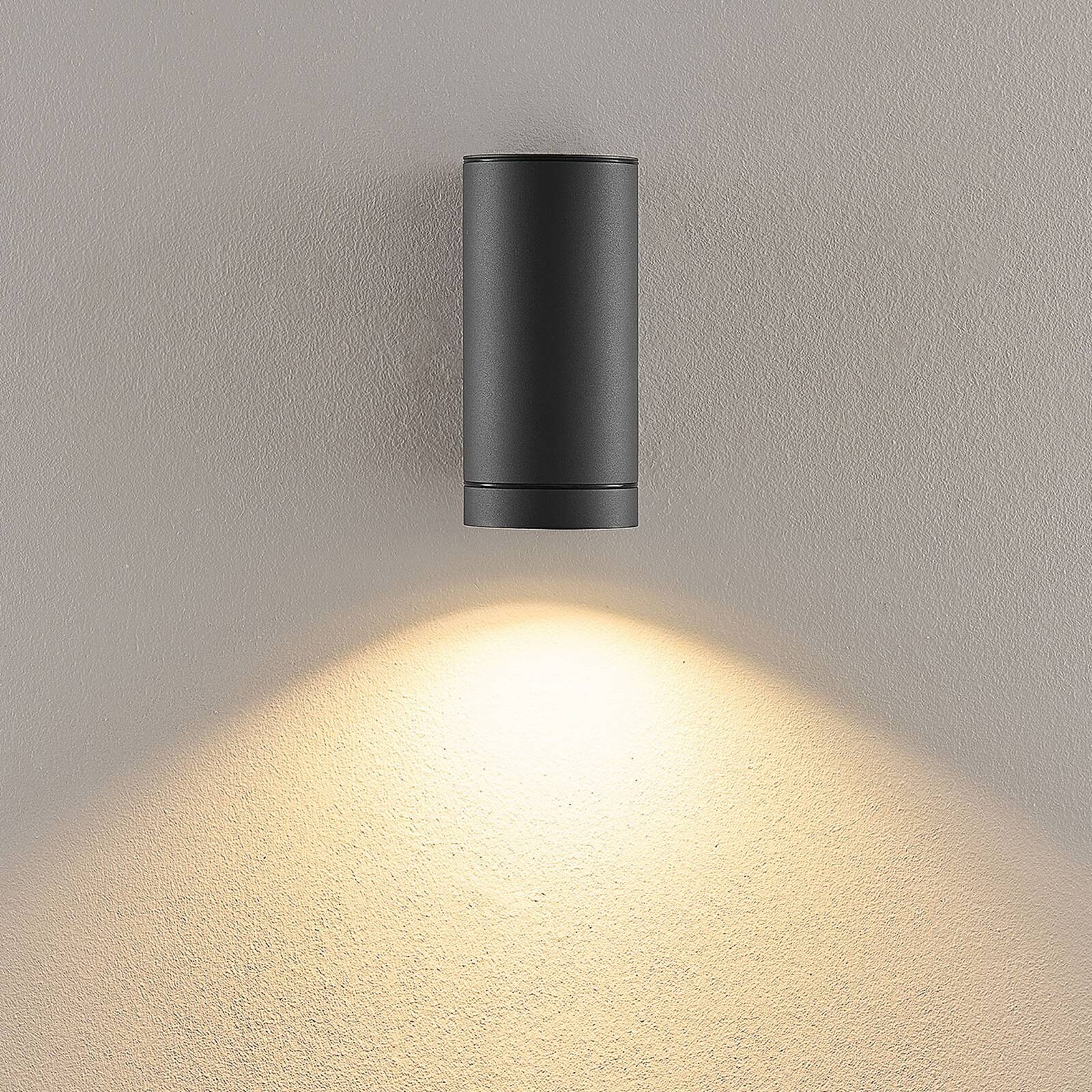 Vonkajšie nástenné svietidlo ShoreLine Pro Round, tmavošedá, GU10