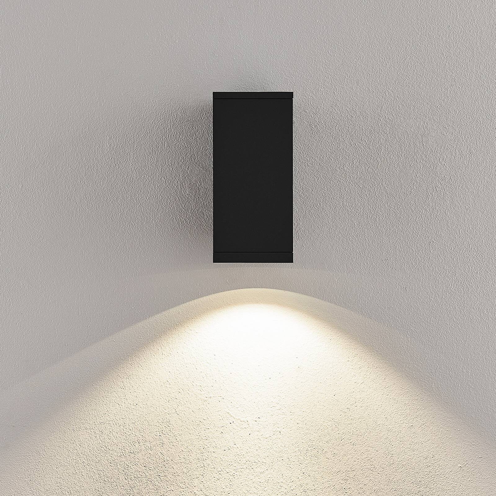 LED vonkajšie nástenné svietidlo ShoreLine Pro Square, tmavošedá, 830/840