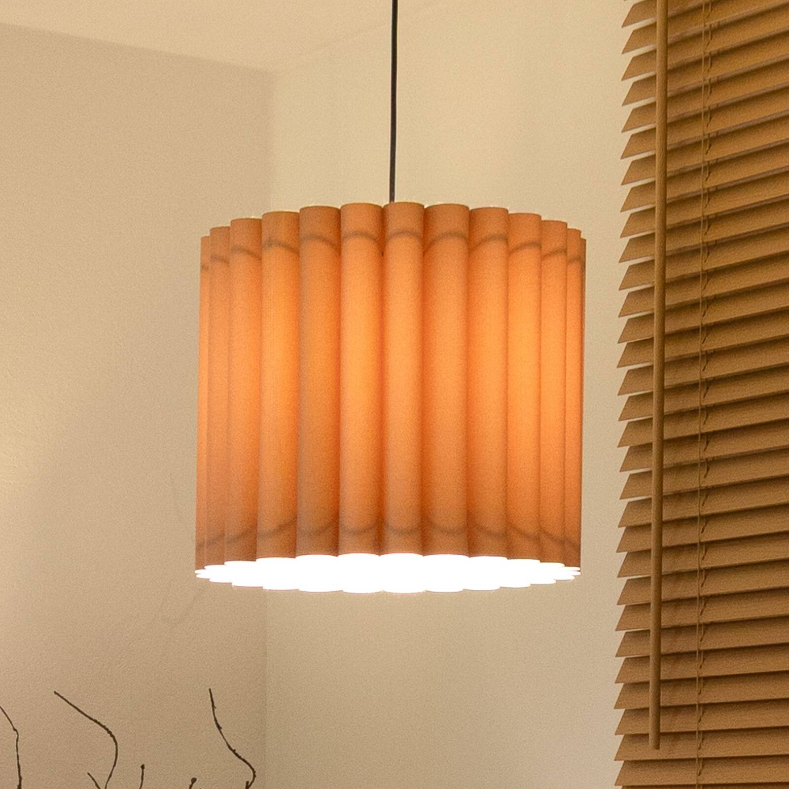 Závesné svietidlo Aria, cappuccino, mikrovlákno, E27