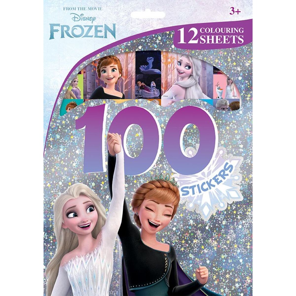 JIRI MODELS a.s. 100 samolepiek s omaľovánkovými listami Ľadové kráľovstvo