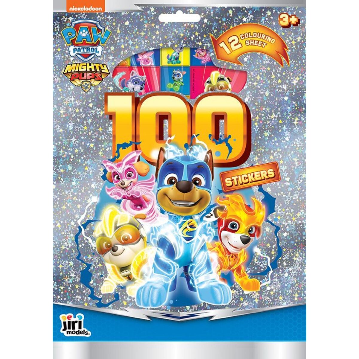 JIRI MODELS 100 samolepiek s omaľovánkovými listami Tlapková patrola