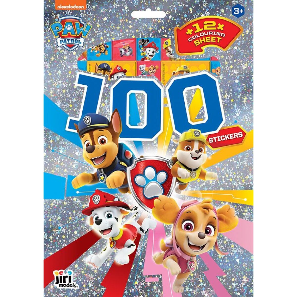 JIRI MODELS a.s. 100 samolepiek s omaľovánkovými listami Tlapková patrola