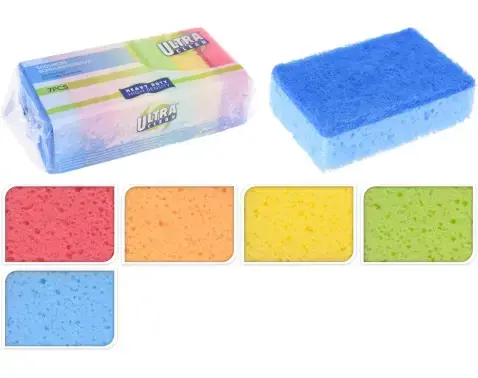 Hubky na riad (7 ks) Ultra Clean, farebné%