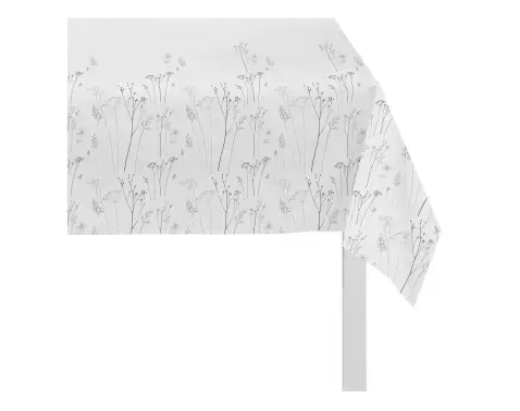 Obrus Lúčne kvety 80x80 cm, krémový%