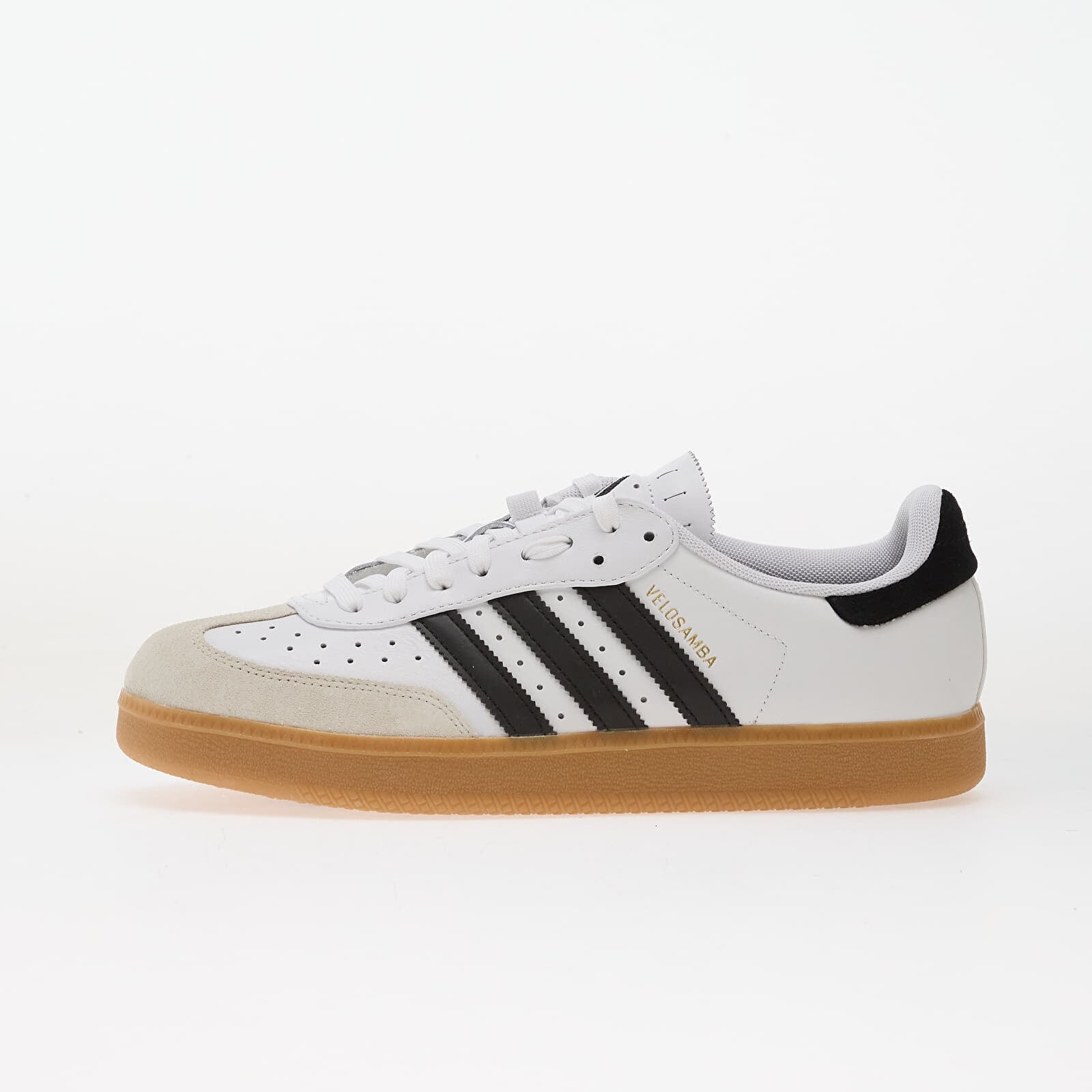Tenisky adidas Velosamba Leather Ftwr White/ Core Black/ Gold Met. EUR 40 2/3