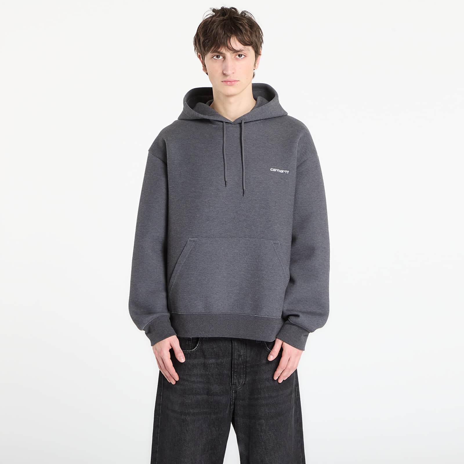 Mikina Carhartt WIP Hooded Alda Sweat UNISEX Black/ White XXL