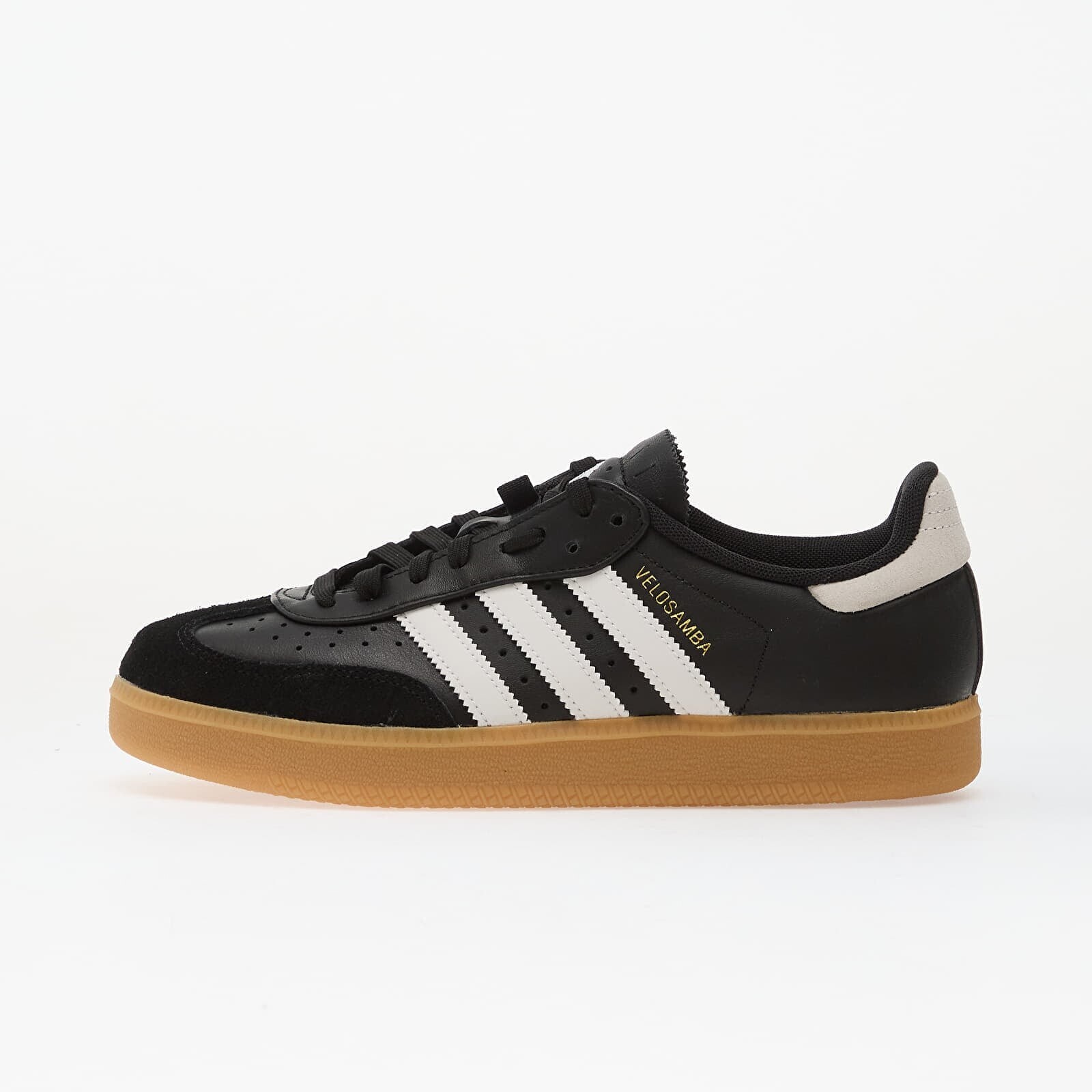 Tenisky adidas Velosamba Leather Core Black/ Ftwr White/ Gold Met. EUR 45 1/3
