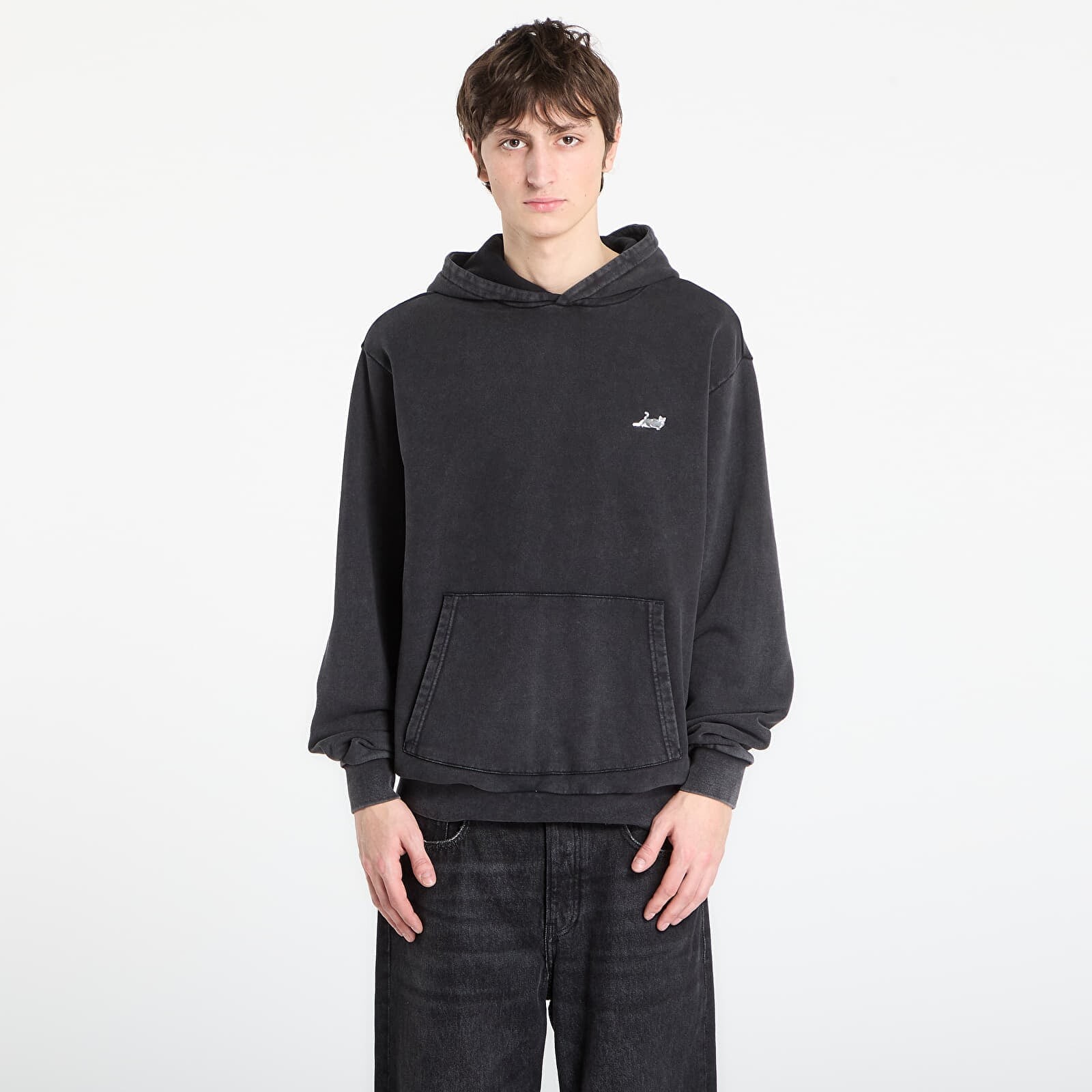 Mikina RIPNDIP Castanza Hoodie Black Vintage Wash M