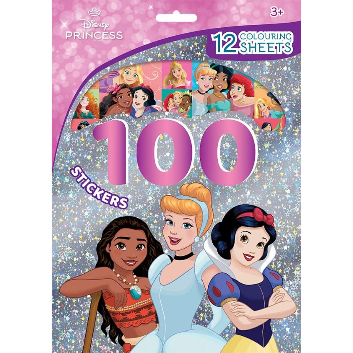 Jiri Models 100 samolepiek s omaľovánkovými listami Disney Princezné