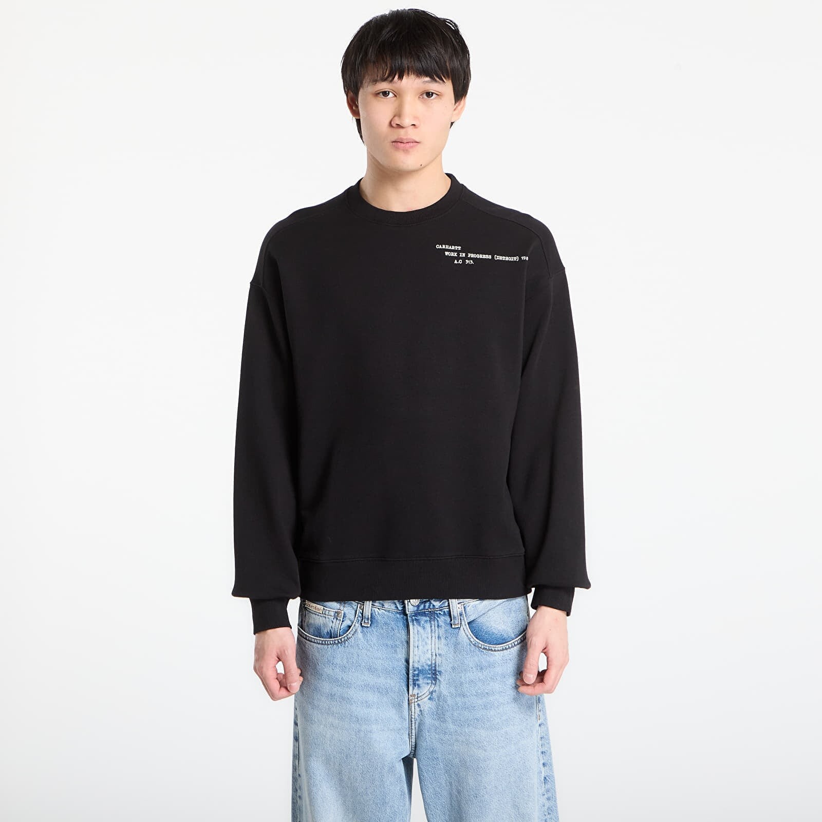 Mikina Carhartt WIP Punched Sweat UNISEX Black XL