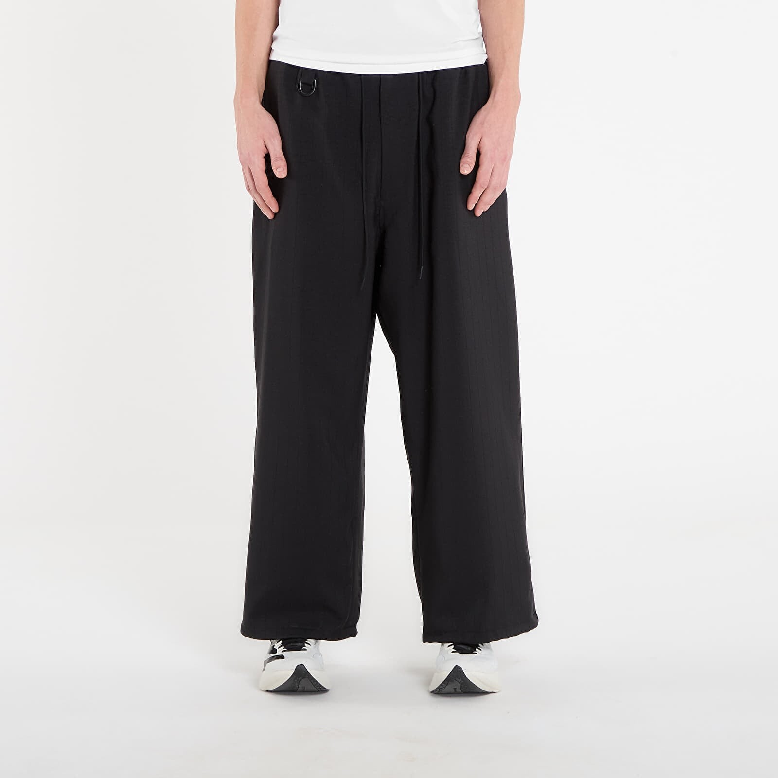 Kalhoty Y-3 Sport Uniform Pinstripe Track Trousers Black L