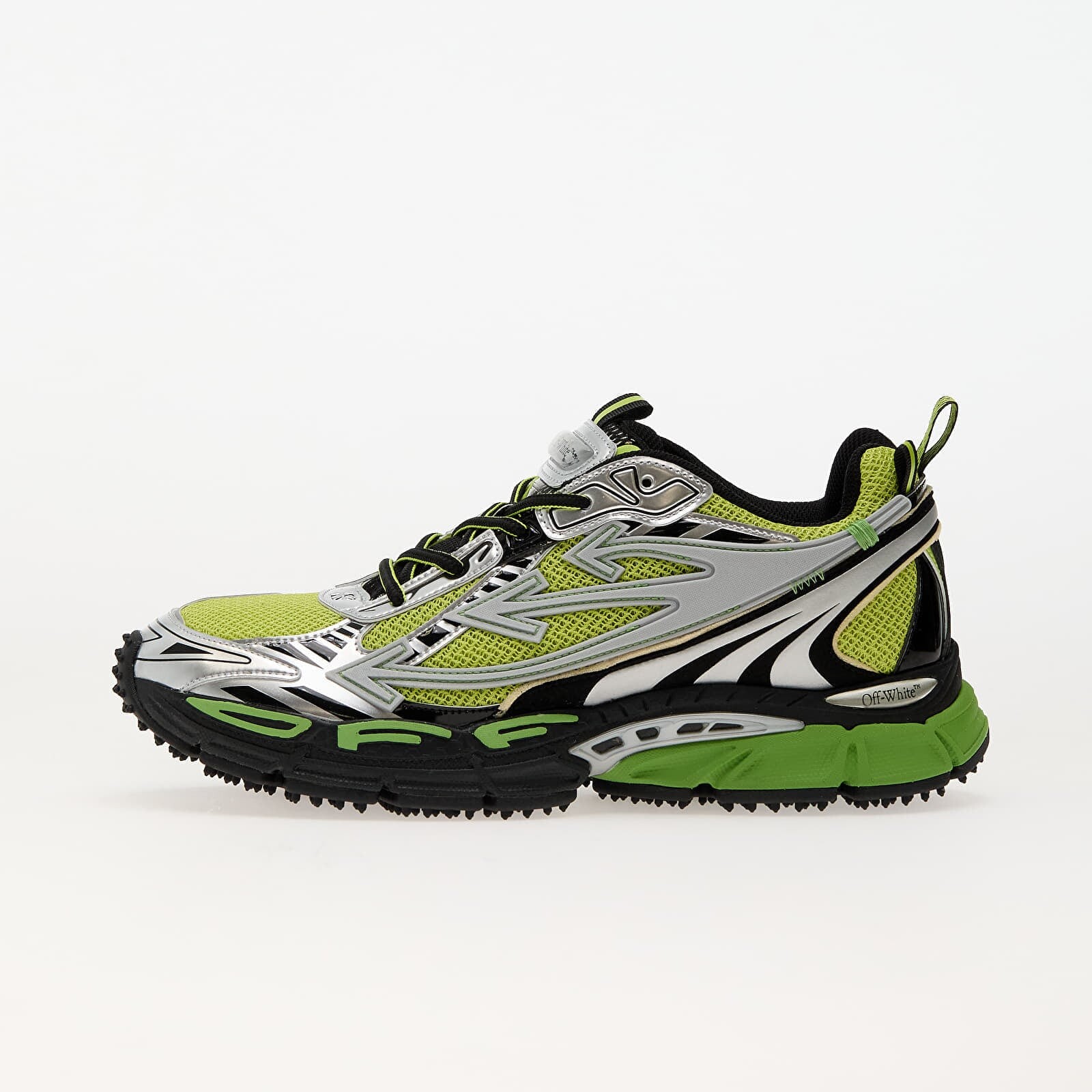 Tenisky Off-White Ow Be Right Back Silver Green Fluo EUR 45