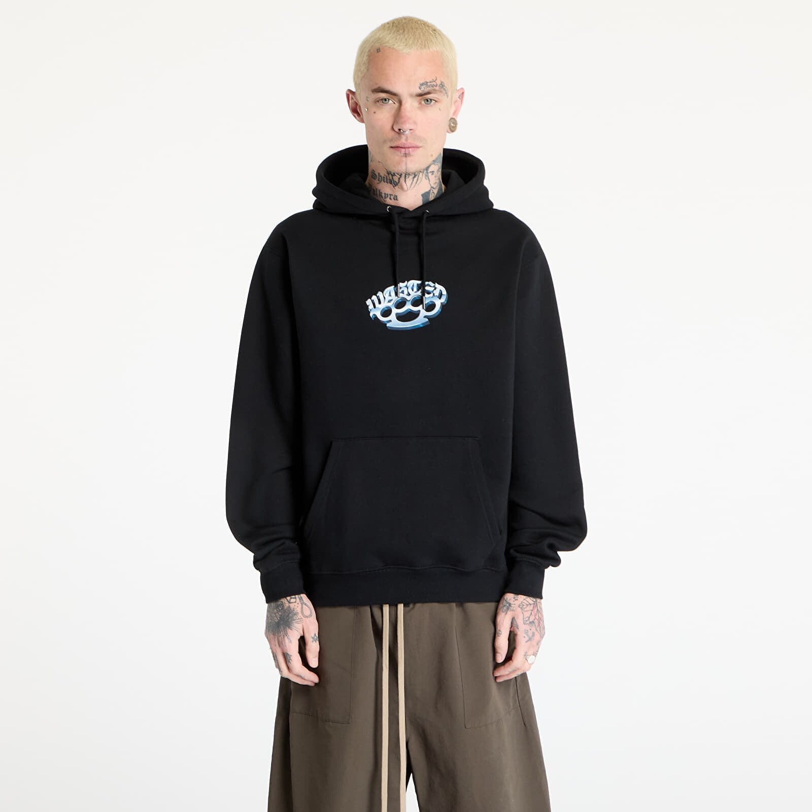 Mikina Wasted Paris M Knuckles Hoodie Black L