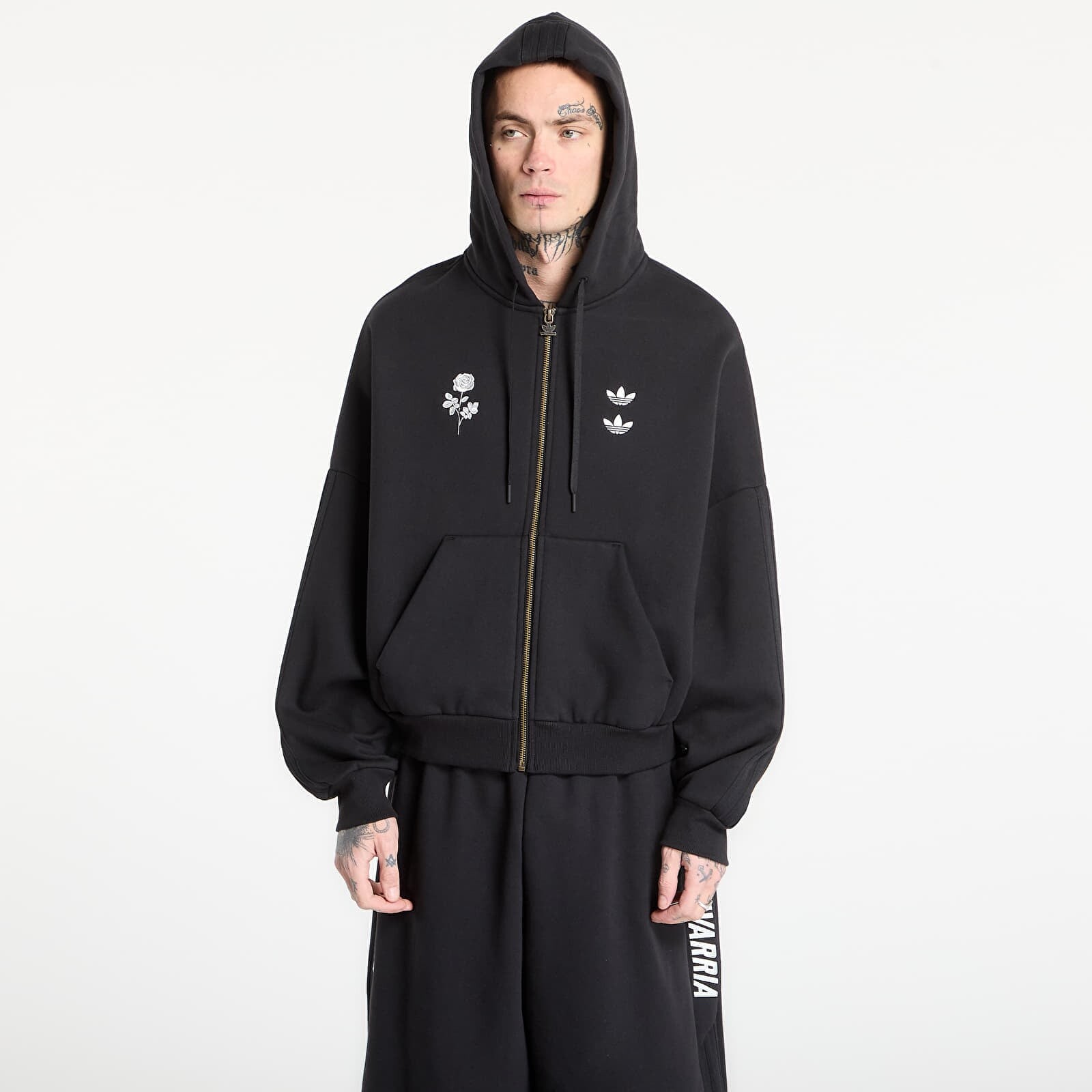 Mikina adidas x Willy Chavarria Zip Hoodie Black XXL