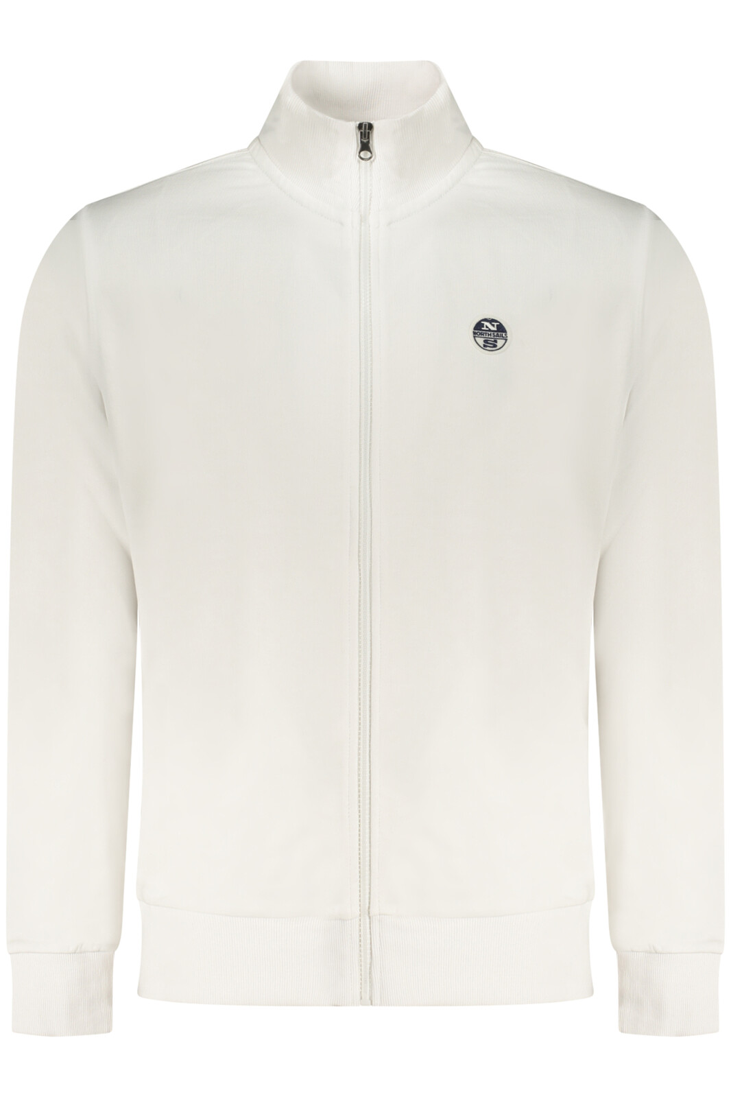 Biela pánska mikina na zips