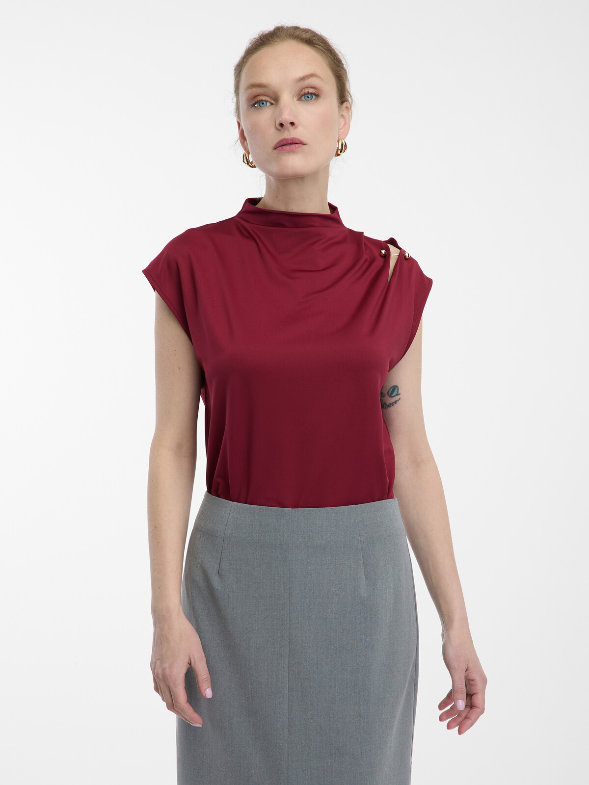 Bordová dámska blúzka ORSAY