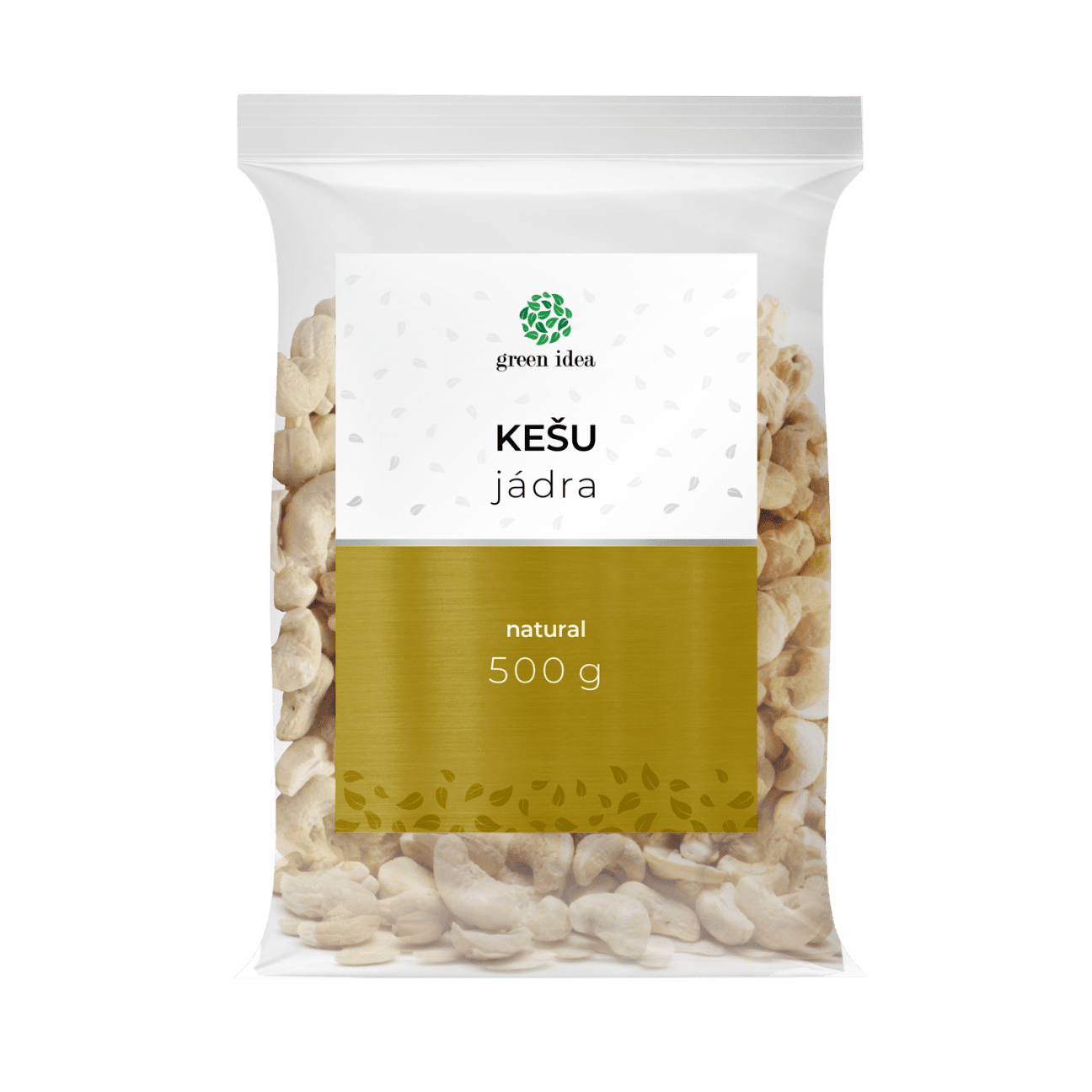 Kešu jadrá natural 500 g - Green idea