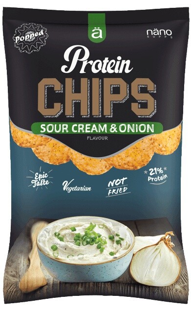 Nano supps protein chips 40 g - cibule, zakysaná smetana