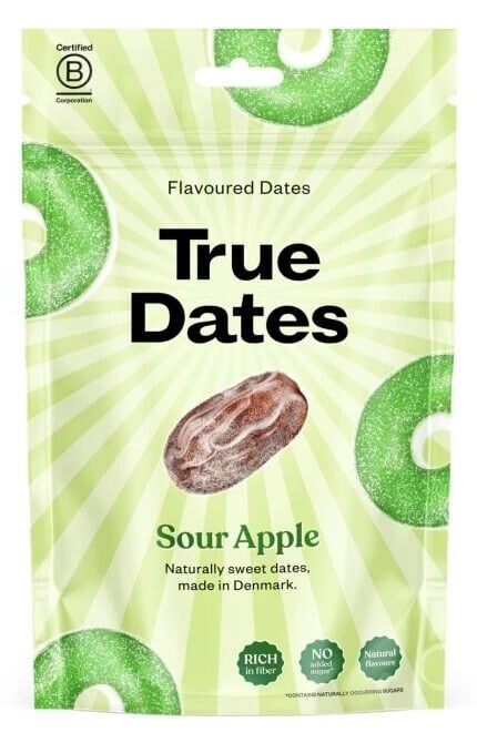 True co. true dates ochucené datle 100 g - jablko
