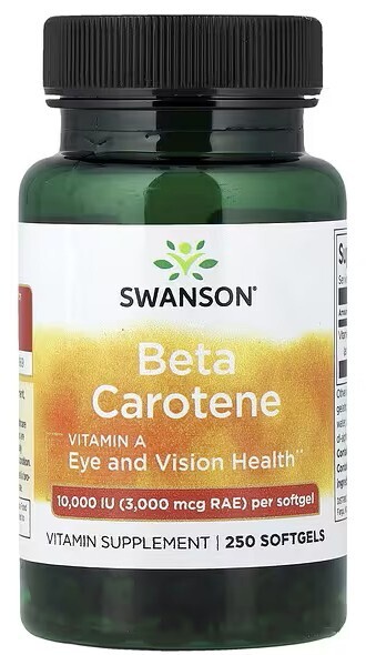Swanson beta karoten vitamín a 10 000 iu