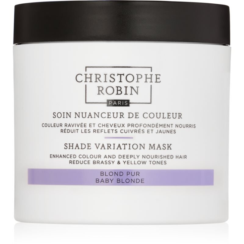 Christophe Robin Shade Variation Mask výživná krémová maska na vlasy odtieň Baby Blond 250 ml