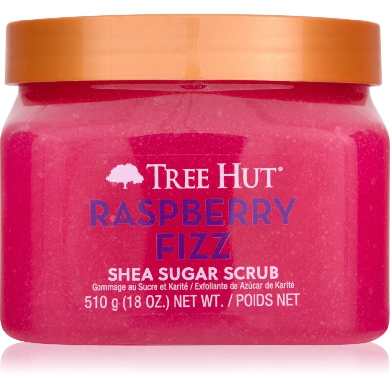 Tree Hut Shea Sugar Scrub Raspberry Fizz cukrový peeling s bambuckým maslom 510 g