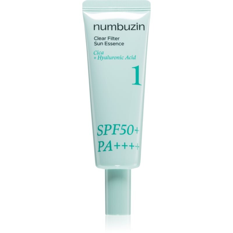 Numbuzin No. 1 Clear Filter Sun Essence rozjasňujúca esencia s upokojujúcim účinkom SPF 50+ 50 ml