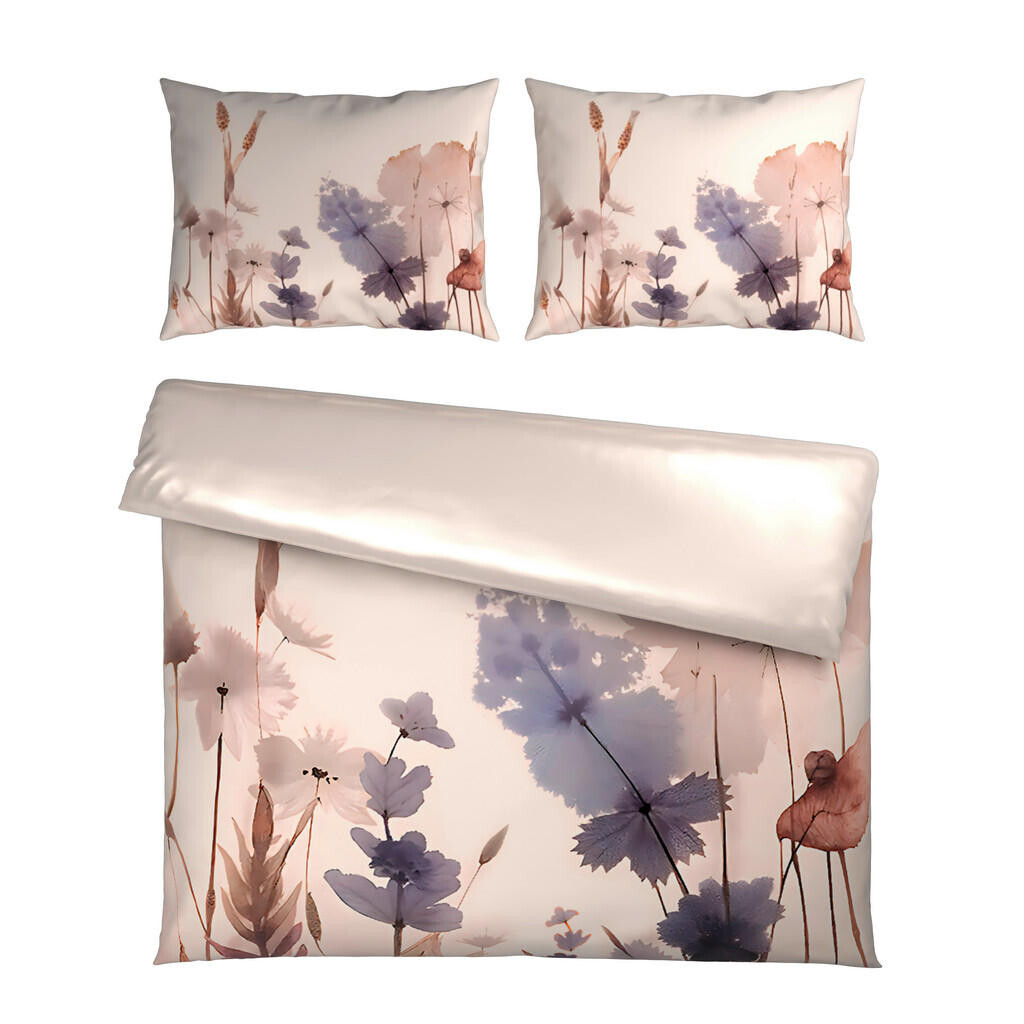 Novel OBOJSTRANNÁ POSTEĽNÁ BIELIZEŇ, satén, prírodná farba, 200/200 cm