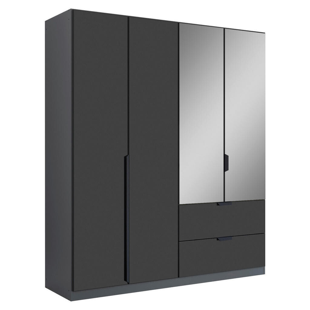 Rauch Möbel ŠATNÍKOVÁ SKRIŇA, sivá, tmavosivá, 181/210/54 cm